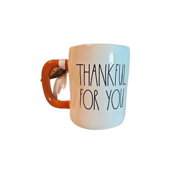 THANKFUL FOR YOU Rae Dunn X Peanuts Snoopy Thanksgiving Mug Pilgrim Pumpkin 2023 - Picture 3 of 4